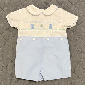 Adorable Blue and White Kids Romper